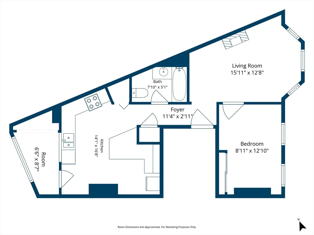 1 bed, 1 bath apartment for rent at 22 Park St Unit 3, Charlestown — photo 18 of 18