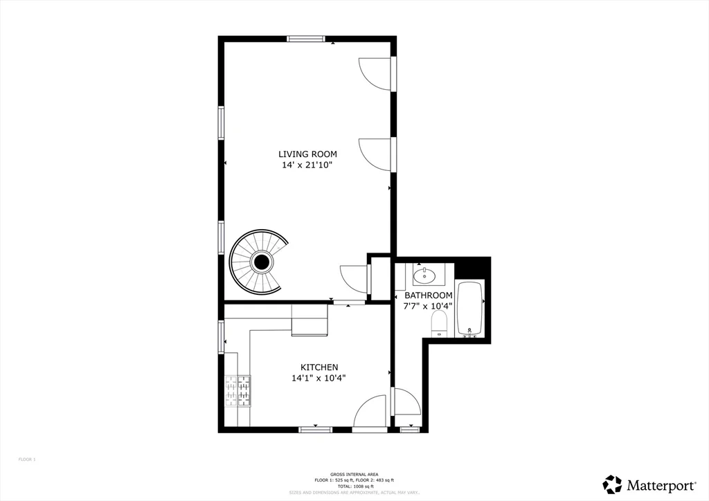 1 bed, 2 bath apartment for rent at 22 Summer Ave Unit 3, Waltham — photo 9 of 10