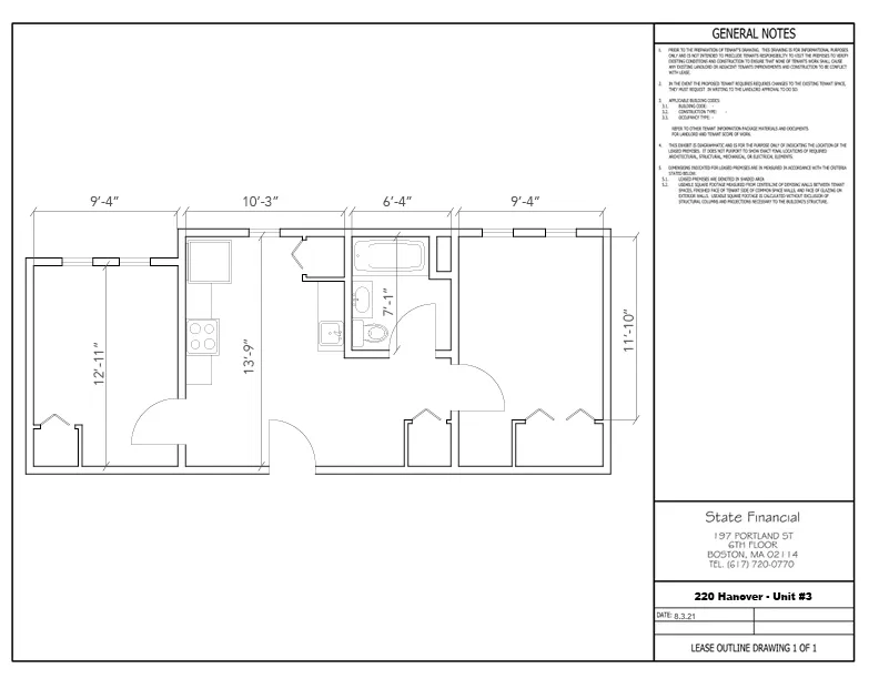 2 bed, 1 bath apartment for rent at 220 Hanover St Unit 3, North End — photo 1 of 49