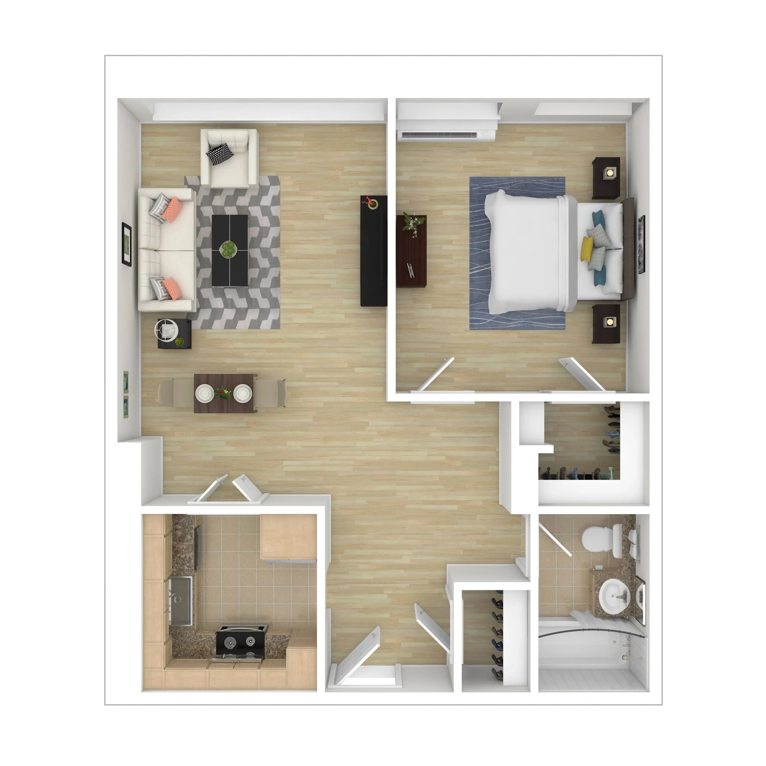 1 bed, 1 bath apartment for rent at 221 Massachusetts Ave Unit 1104, Fenway