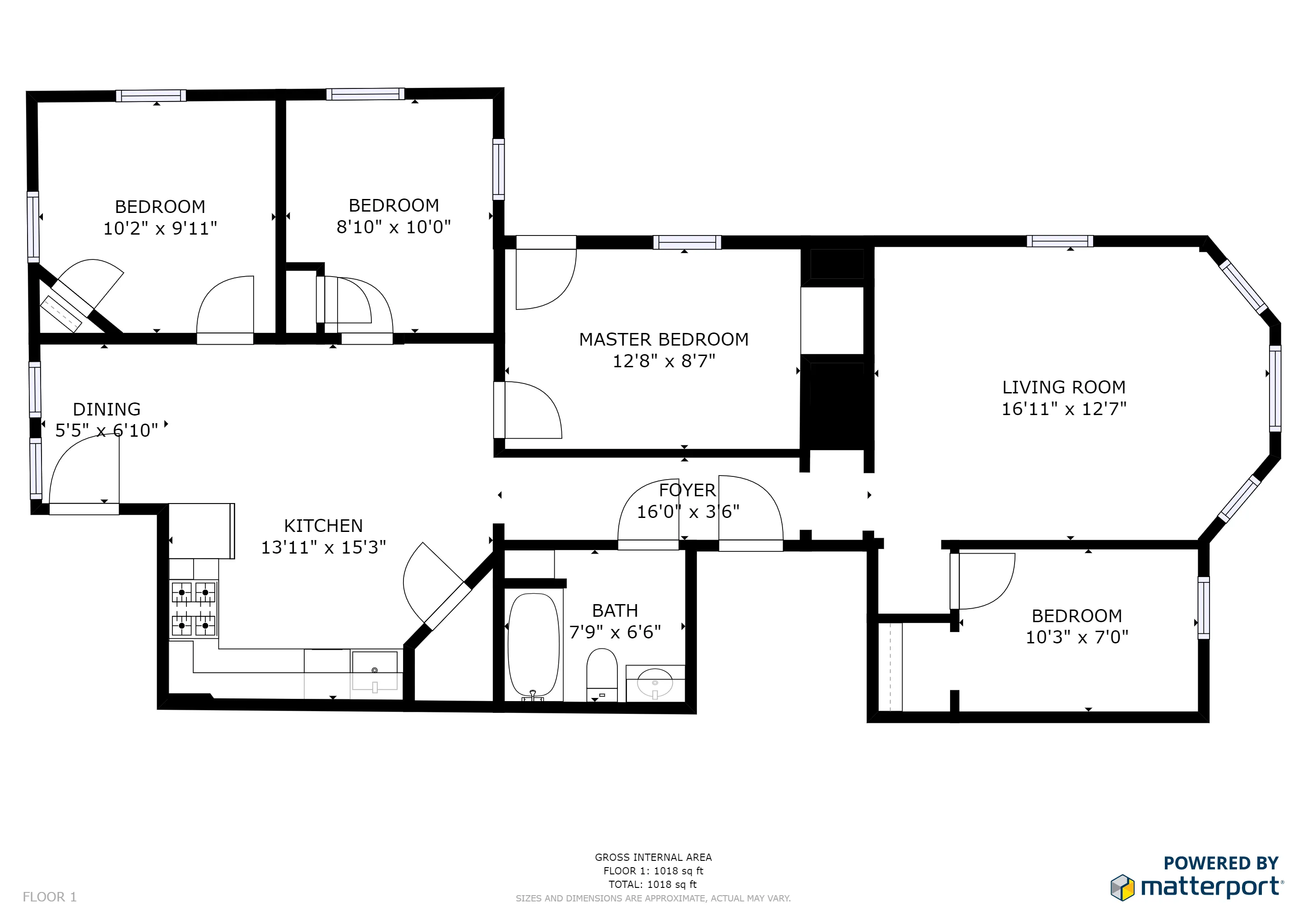 4 bed, 1 bath apartment for rent at 222 Prospect St Unit 2, The Port — photo 8 of 10