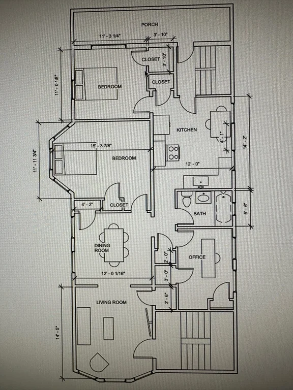 2 bed, 1 bath apartment for rent at 229 Main St Unit 3, Winthrop — photo 6 of 6