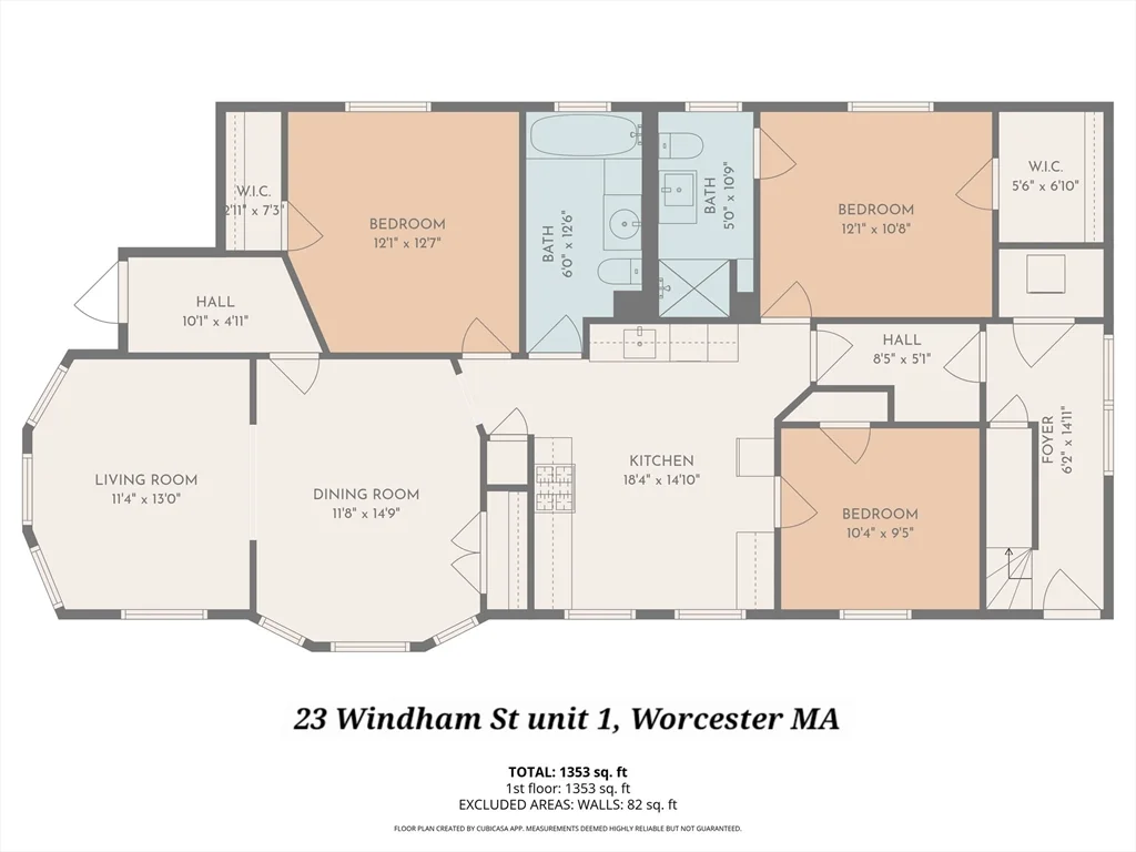3 bed, 2 bath apartment for rent at 23 Windham St Unit 1, Worcester — photo 14 of 14