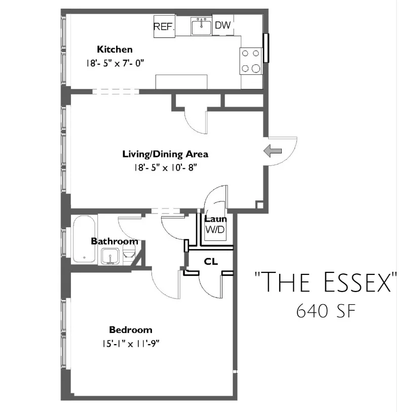 1 bed, 1 bath apartment for rent at 233 Lafayette St Unit 9, Salem — photo 5 of 8