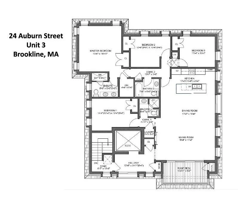 4 bed, 3 bath apartment for rent at 24 Auburn Unit 3, Coolidge Corner — photo 12 of 12