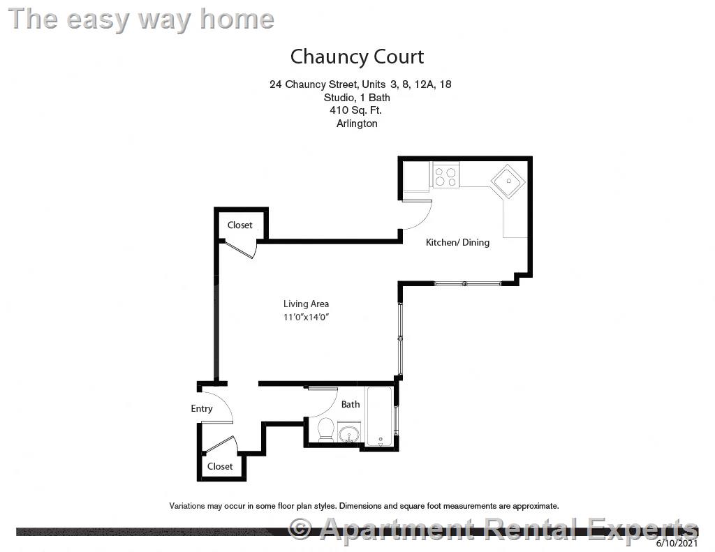 Studio bed, 1 bath apartment for rent at 24 Chauncy St Unit 8, Harvard Square — photo 9 of 9