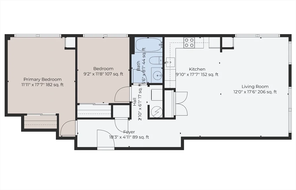 2 bed, 1 bath apartment for rent at 24 Cobblestone Ln Unit 405, West Gloucester — photo 17 of 18