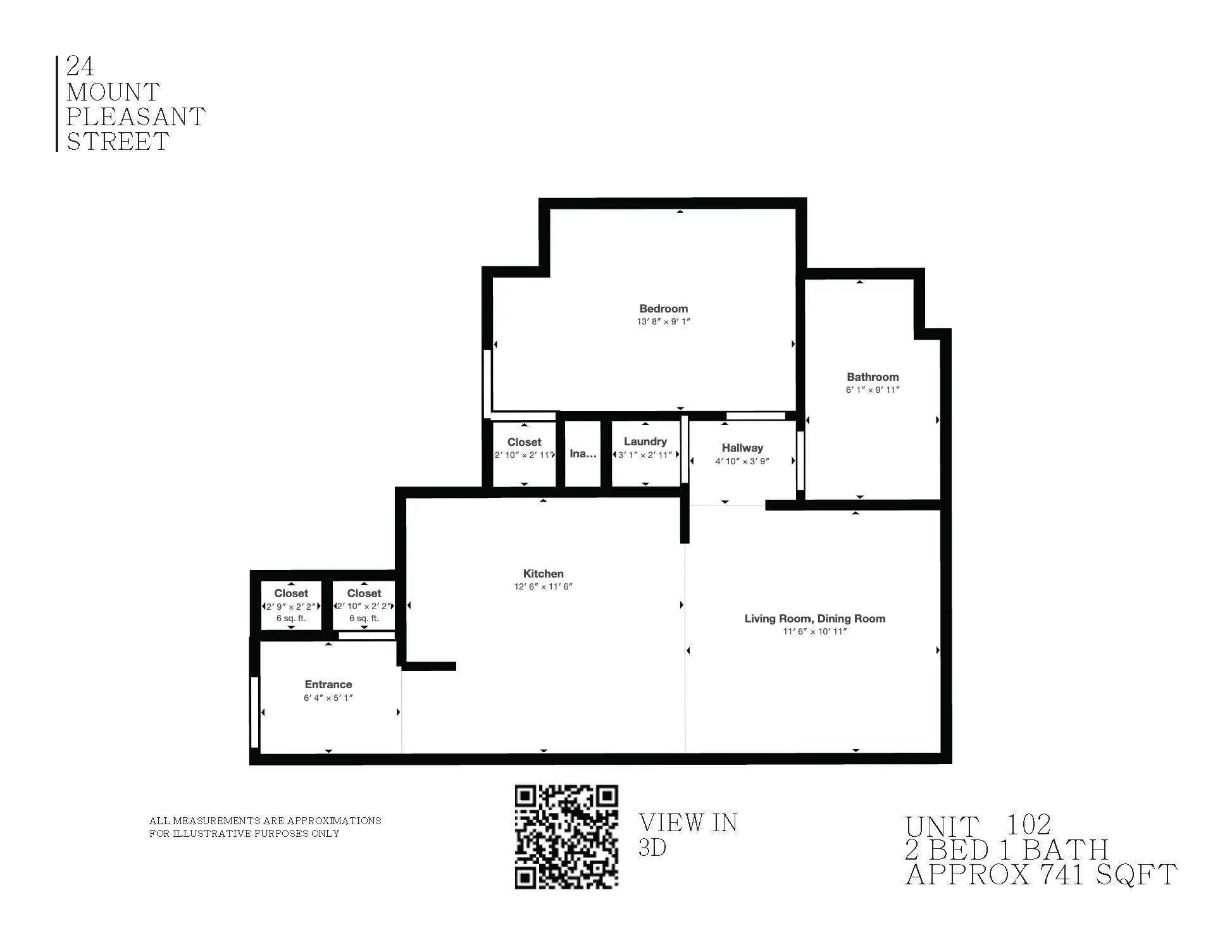 2 bed, 1 bath apartment for rent at 24 Mount Pleasant St Unit 102, East Somerville — photo 17 of 19