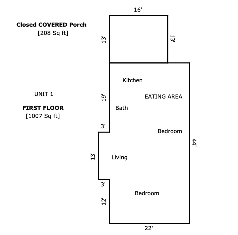 2 bed, 1 bath apartment for rent at 24 Newbury St Unit 1, Worcester — photo 9 of 9