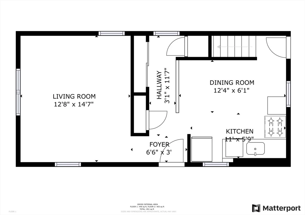 2 bed, 1 bath apartment for rent at 24 School St, Newton — photo 8 of 9