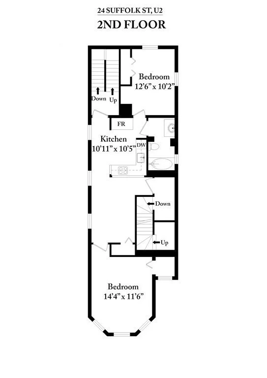 2 bed, 1 bath apartment for rent at 24 Suffolk St Unit 2, The Port — photo 12 of 12