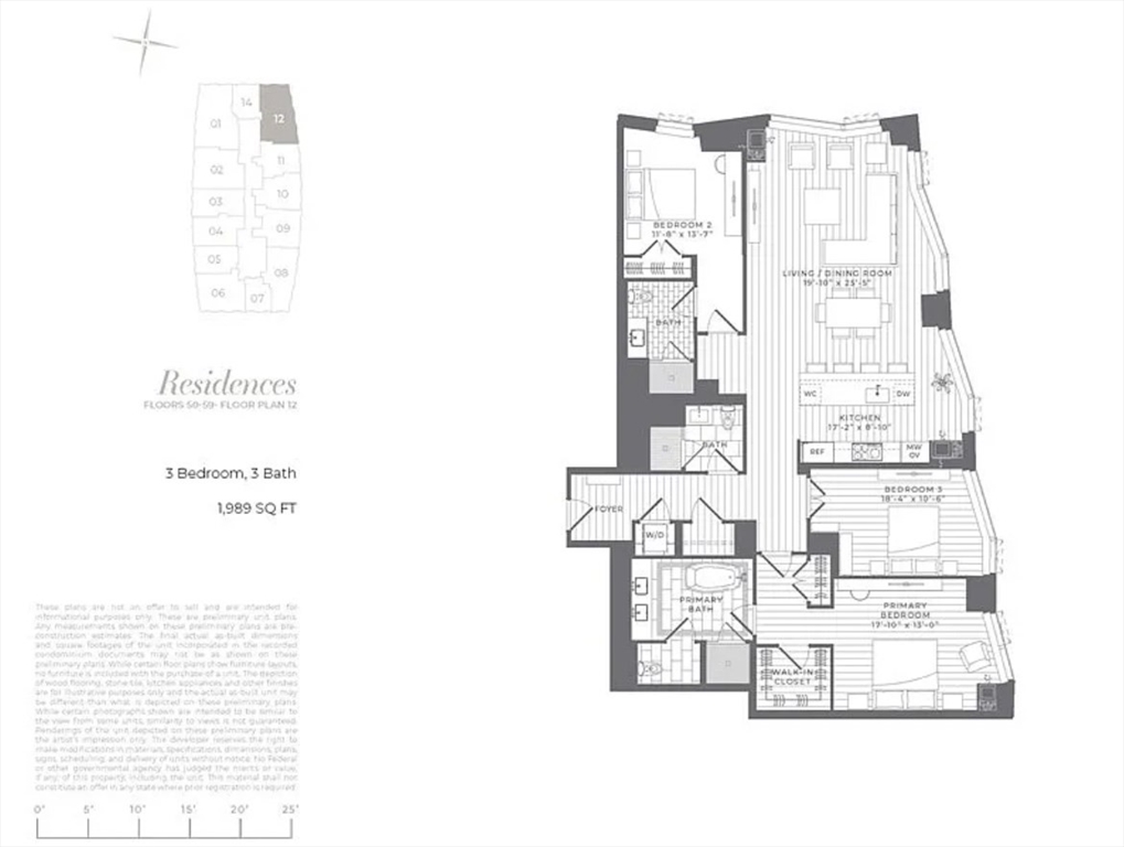 3 bed, 3 bath apartment for rent at 240 Devonshire St Unit 5412, Boston Downtown — photo 21 of 21