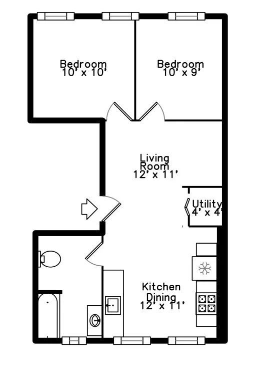 2 bed, 1 bath apartment for rent at 241 E St Unit 3, South Boston — photo 4 of 11