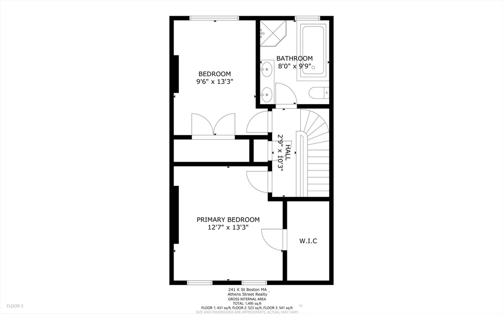 3 bed, 1 bath apartment for rent at 241 K Unit 241, South Boston — photo 36 of 37