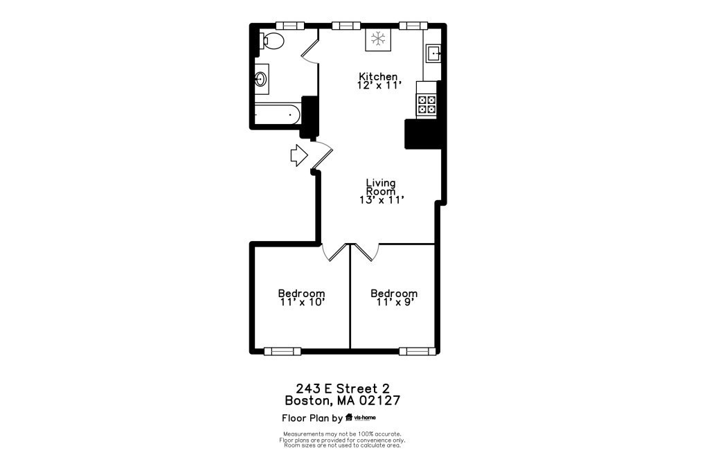 2 bed, 1 bath apartment for rent at 243 E St Unit 3, South Boston — photo 10 of 11