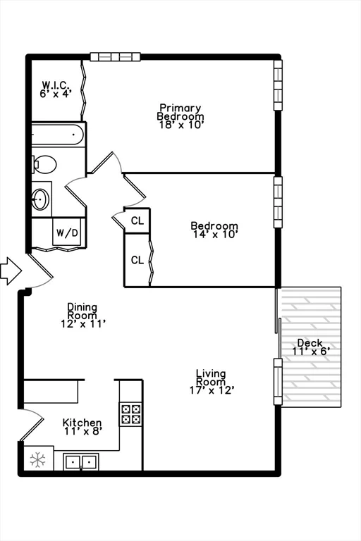 2 bed, 1 bath apartment for rent at 245 Lafayette St Unit 2D, Salem — photo 16 of 17