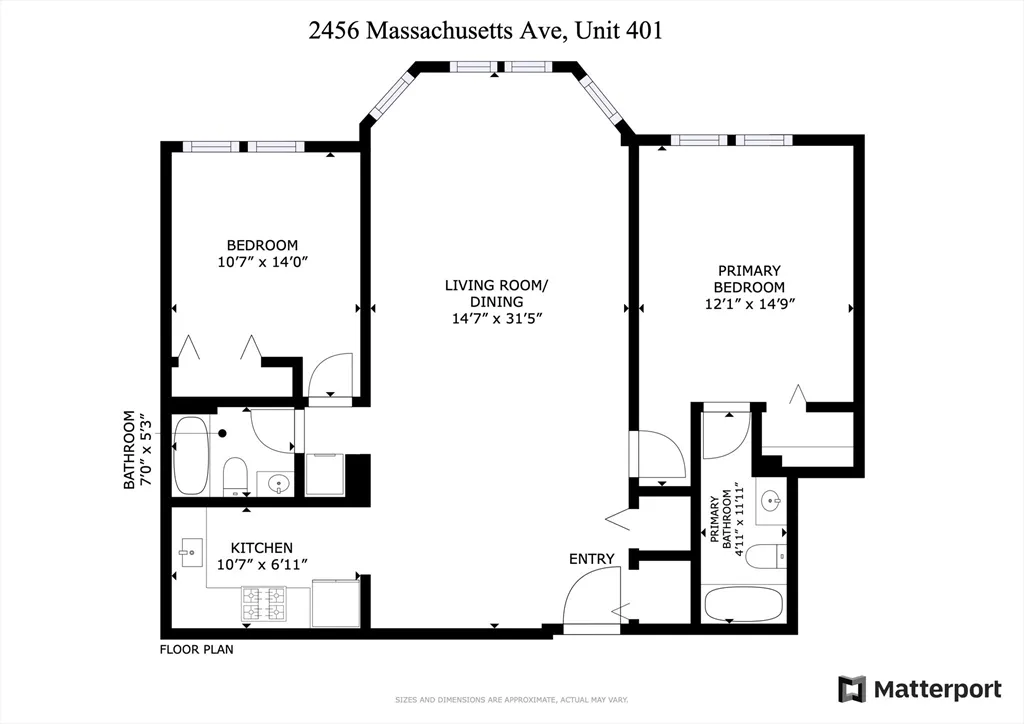 2 bed, 2 bath apartment for rent at 2456 Massachusetts Ave Unit 401, North Cambridge — photo 19 of 19