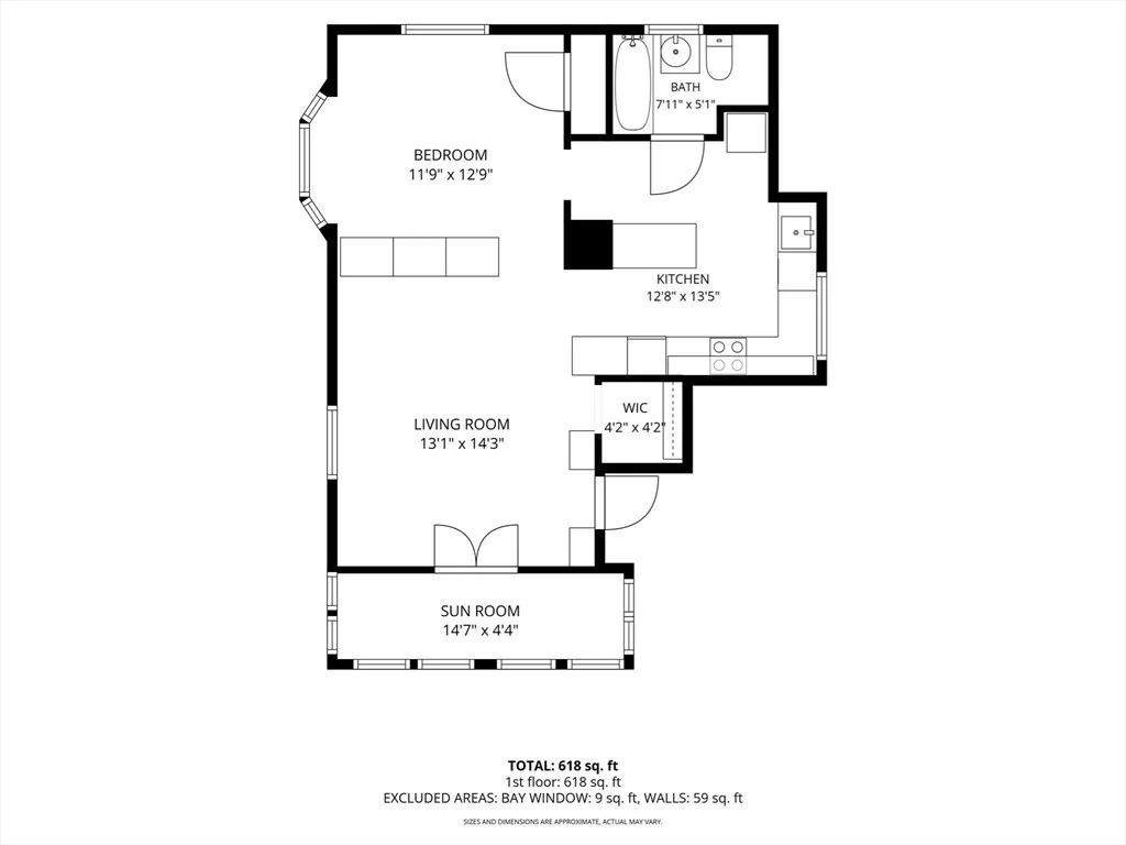 1 bed, 1 bath apartment for rent at 25 Granite St Unit 1, Cambridgeport — photo 9 of 9