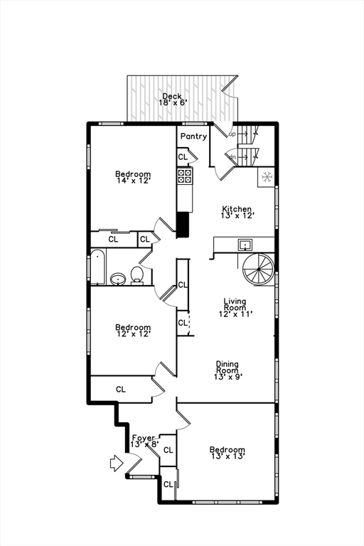 4 bed, 2 bath apartment for rent at 25 Mendum St Unit 1, Jamaica Plain — photo 32 of 32