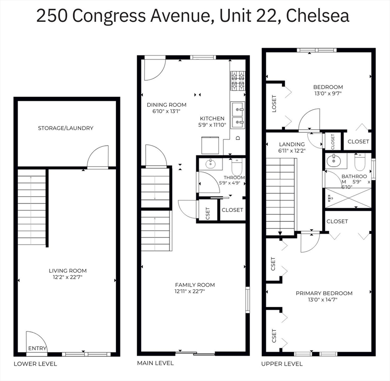 2 bed, 1 bath apartment for rent at 250 Congress Ave Unit 22, Chelsea — photo 19 of 20