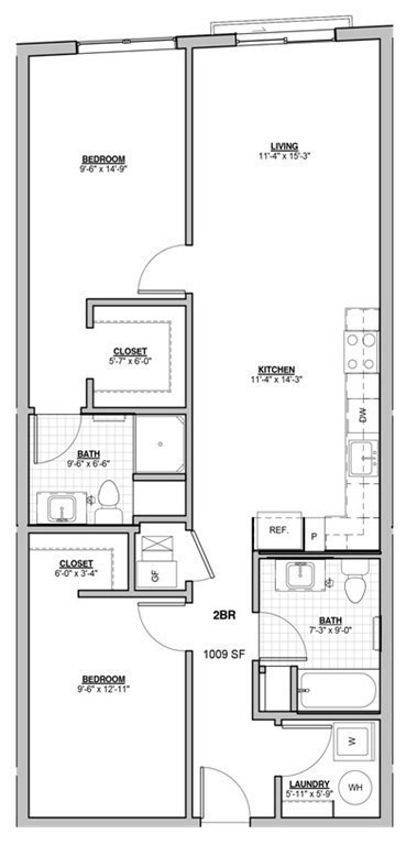 2 bed, 2 bath apartment for rent at 250 Meridian St Unit 305, East Boston — photo 25 of 25