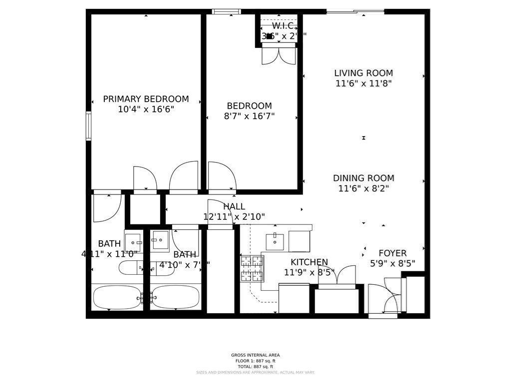 2 bed, 2 bath apartment for rent at 255 Beacon St Unit 4B, Somerville — photo 3 of 32