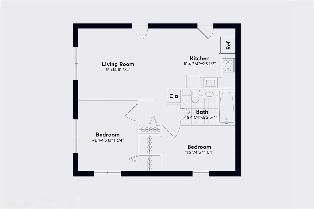 2 bed, 1 bath apartment for rent at 256 Parker Hill Ave Unit 14, Mission Hill — photo 7 of 7