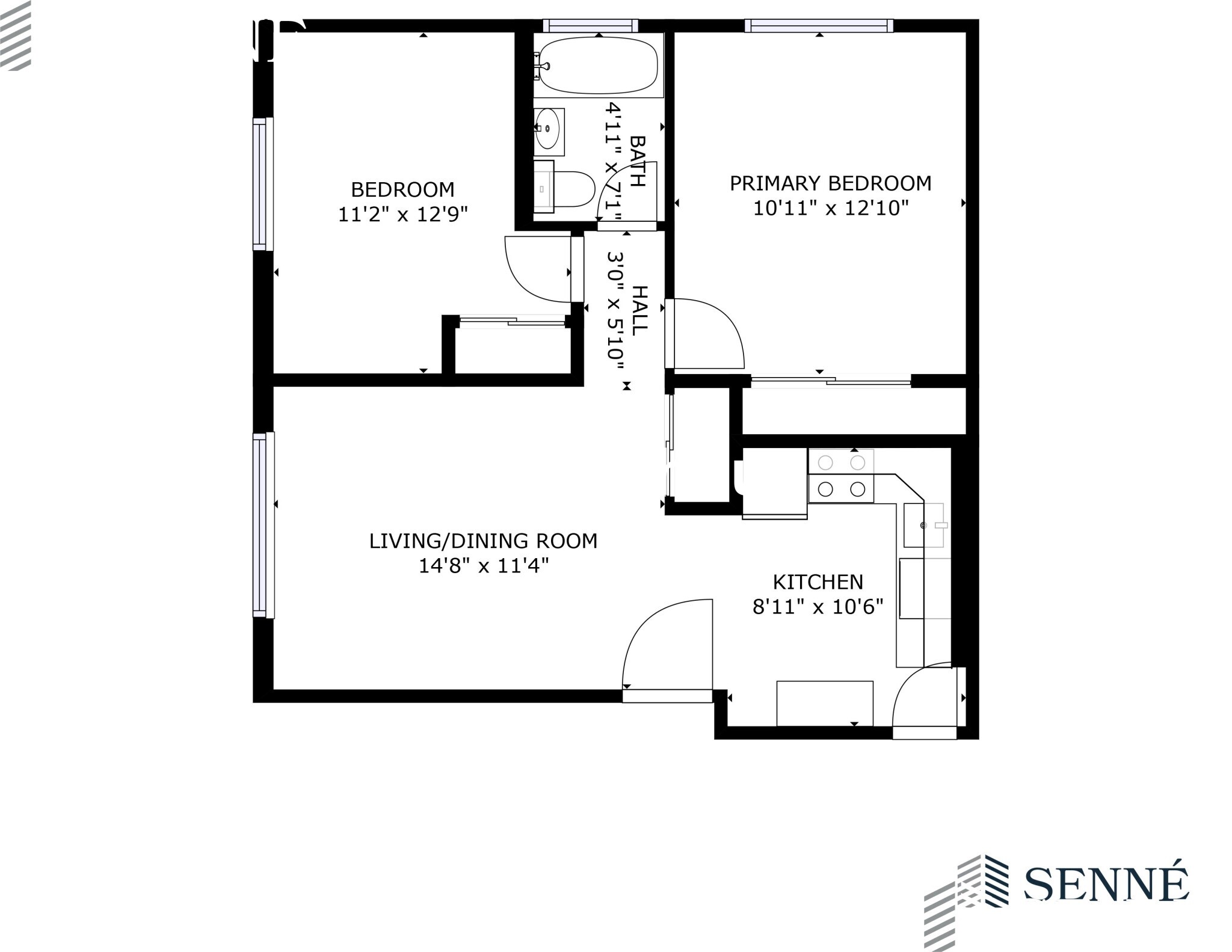 2 bed, 1 bath apartment for rent at 259 Summer St Unit 12B, Spring Hill — photo 7 of 9