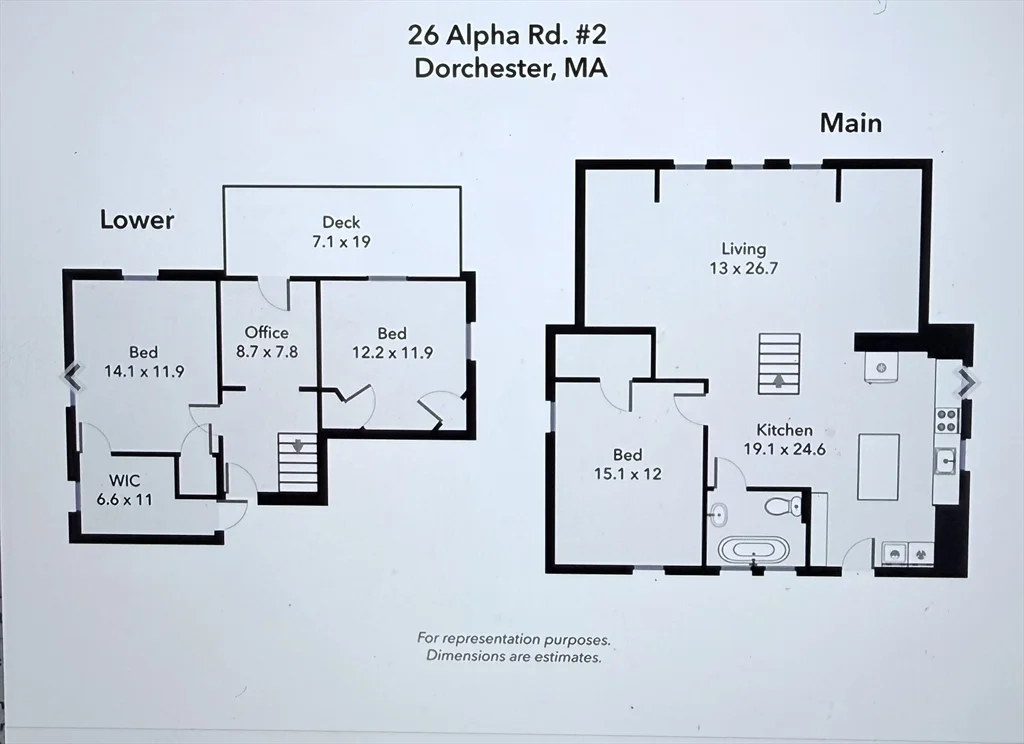 3 bed, 1 bath apartment for rent at 26 Alpha Unit 2, Dorchester — photo 11 of 11