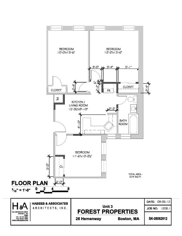 3 bed, 1 bath apartment for rent at 26 Hemenway St Unit 16, Fenway — photo 16 of 16