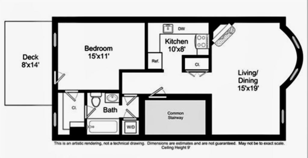 1 bed, 1 bath apartment for rent at 27 Dartmouth St Unit 4, South End — photo 5 of 5