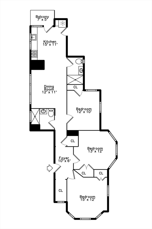 3 bed, 2 bath apartment for rent at 27 Ellery St Unit 1, Cambridge — photo 19 of 19