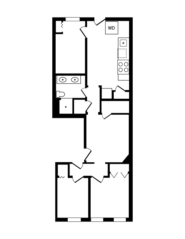 3 bed, 1 bath apartment for rent at 27 Lambert St Unit 3R, East Cambridge — photo 12 of 13