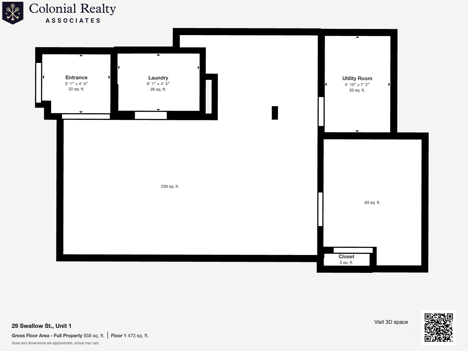 1 bed, 1 bath apartment for rent at 27 Swallow St Unit 1, South Boston — photo 22 of 32
