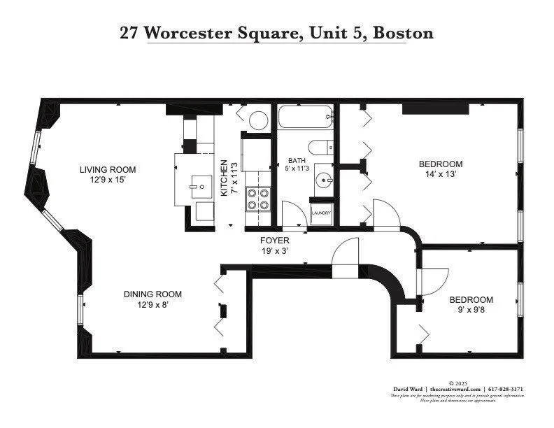 2 bed, 1 bath apartment for rent at 27 Worcester Sq Unit 5, South End — photo 20 of 21