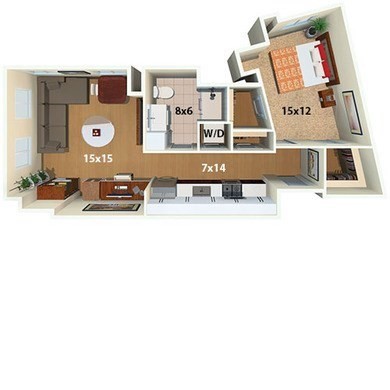 1 bed, 1 bath apartment for rent at 270 3rd St Unit 214, Kendall Square — photo 10 of 10
