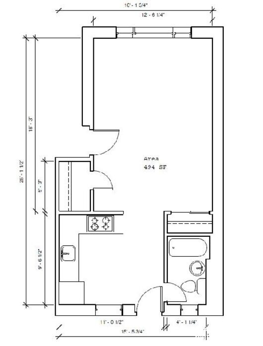 Studio bed, 1 bath apartment for rent at 270 Grove St Unit 6, Auburndale
