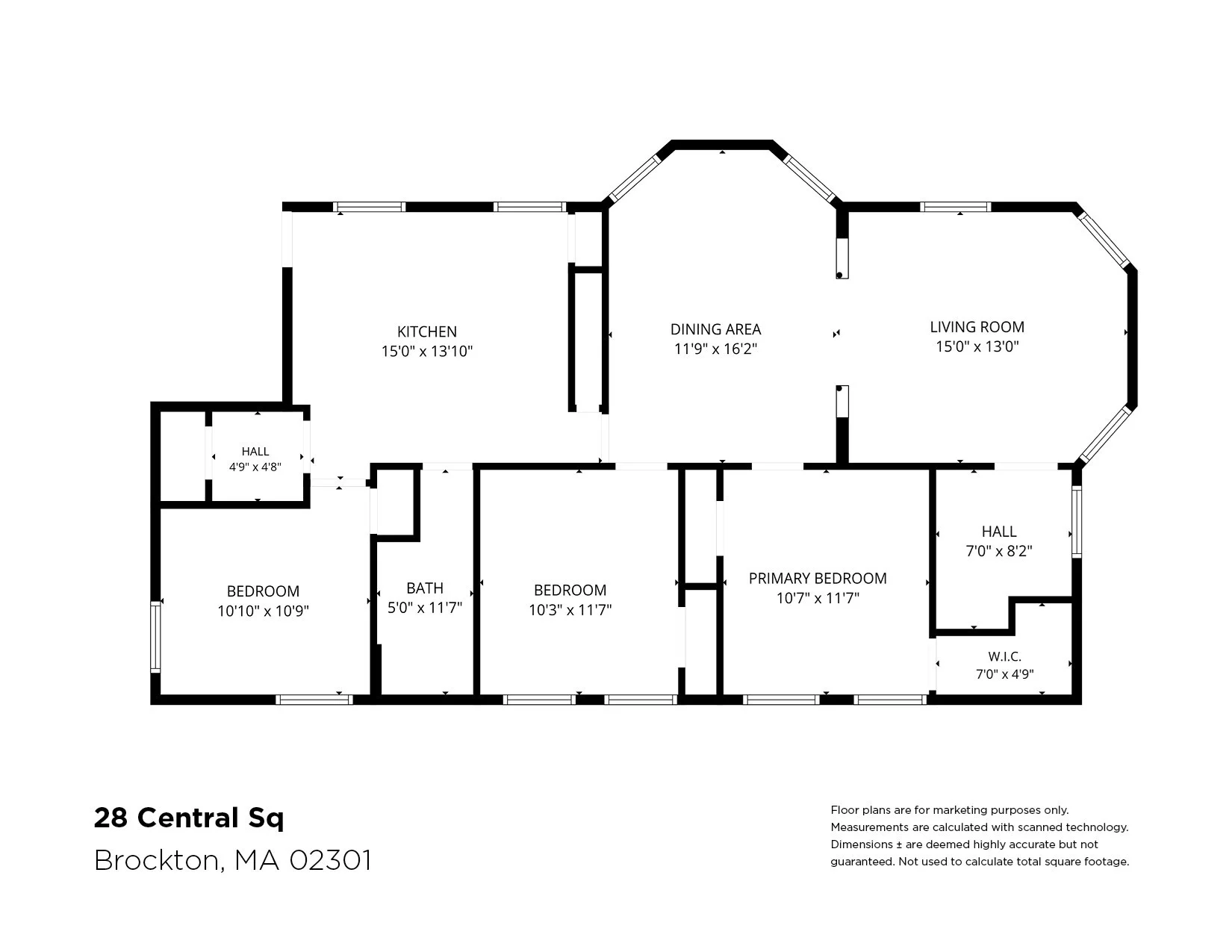 3 bed, 1 bath apartment for rent at 28 Central Sq Unit 3, Brockton — photo 10 of 11