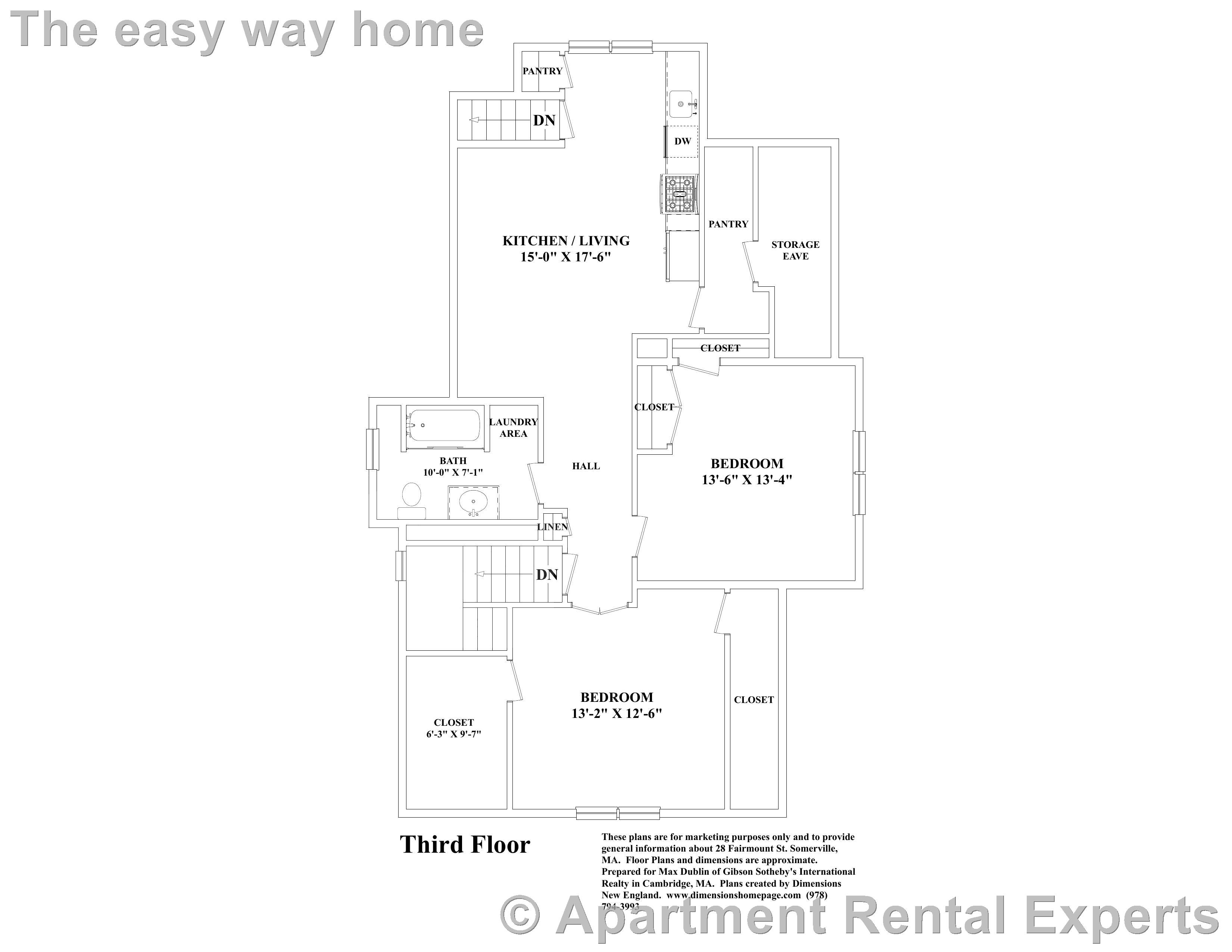 2 bed, 1 bath apartment for rent at 28 Fairmount Ave Unit 3, Teele Square — photo 7 of 7