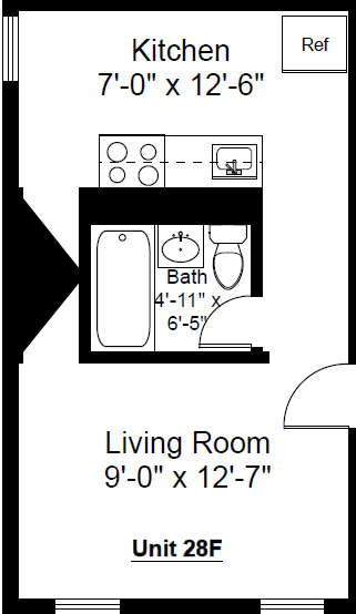Studio bed, 1 bath apartment for rent at 28 L St Unit 1, South Boston — photo 12 of 15