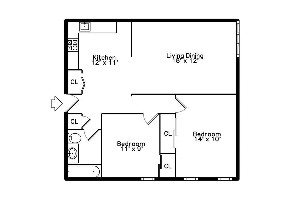 2 bed, 1 bath apartment for rent at 28 Lee St Unit 6, Mid Cambridge — photo 15 of 19