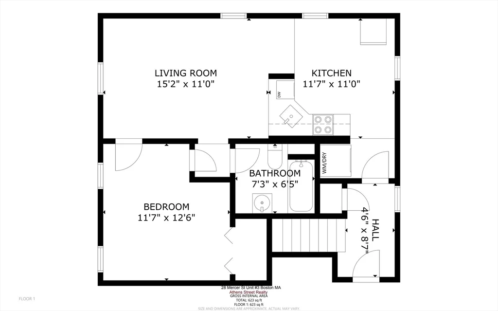 1 bed, 1 bath apartment for rent at 28 Mercer Unit 3, South Boston — photo 27 of 27