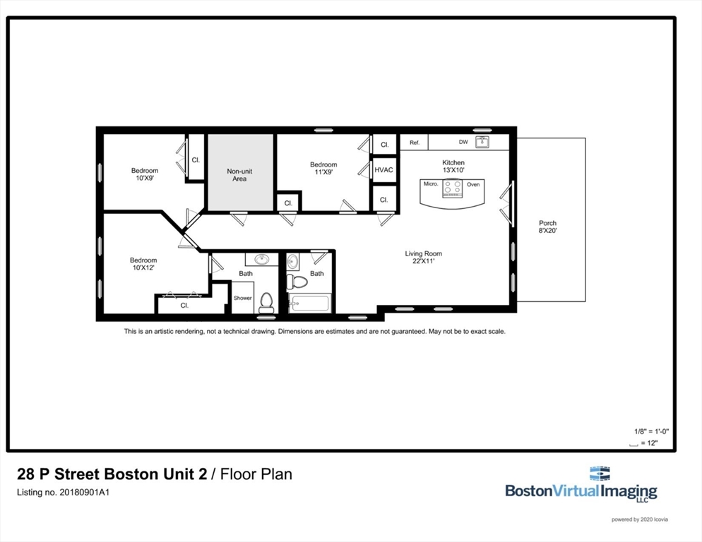 3 bed, 2 bath apartment for rent at 28 P St Unit 2, South Boston — photo 11 of 11