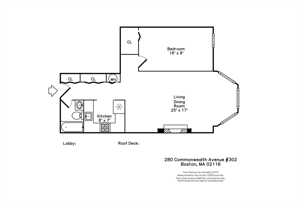 1 bed, 1 bath apartment for rent at 280 Commonwealth Ave Unit 302, Back Bay — photo 18 of 18