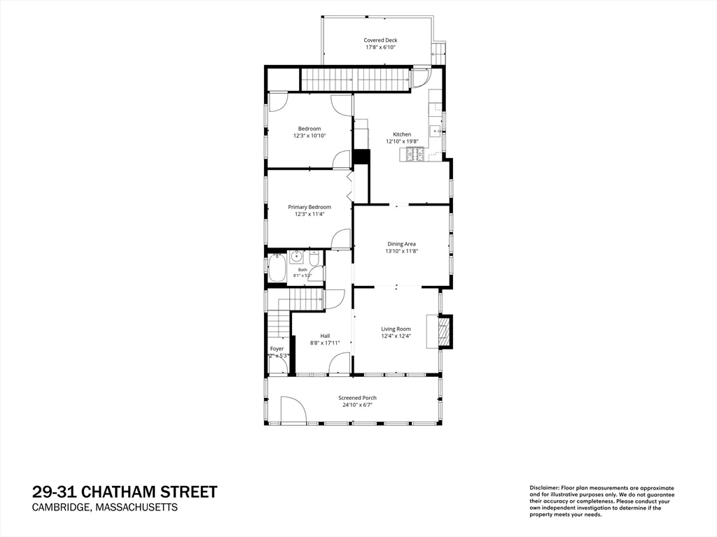 2 bed, 1 bath apartment for rent at 29-31 Chatham St Unit 1, Harvard Square — photo 21 of 21