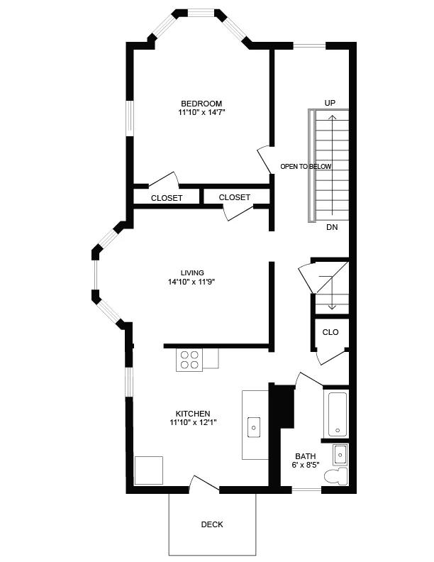 1 bed, 1 bath apartment for rent at 29 Maple St Unit 29-2L, South Side — photo 10 of 10