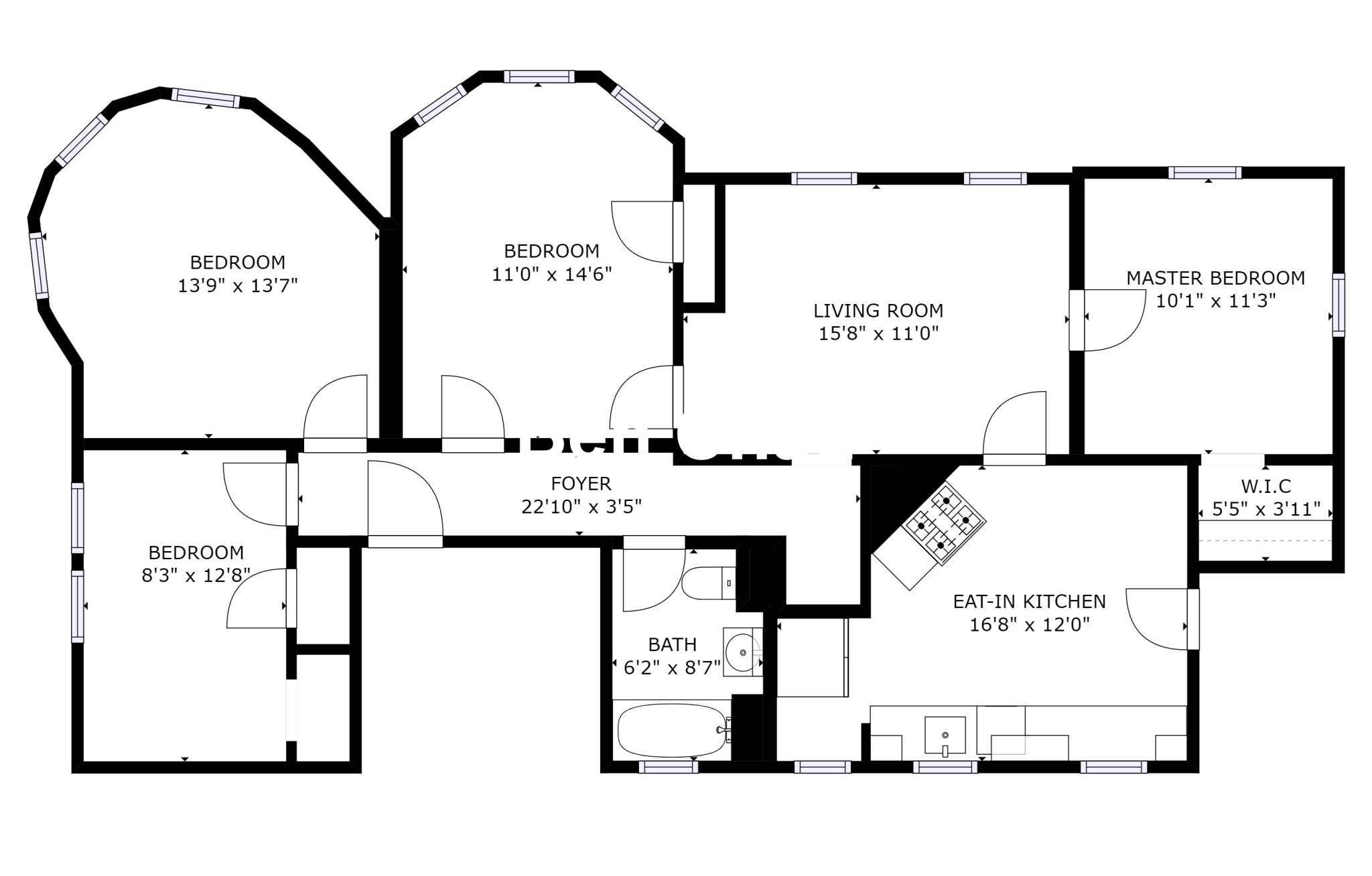 4 bed, 1 bath apartment for rent at 3 Kinnaird St Unit 3B, Riverside — photo 10 of 10