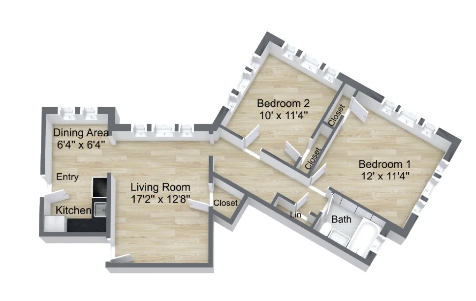2 bed, 1 bath apartment for rent at 3 Langdon St Unit 21, Harvard Square — photo 12 of 12