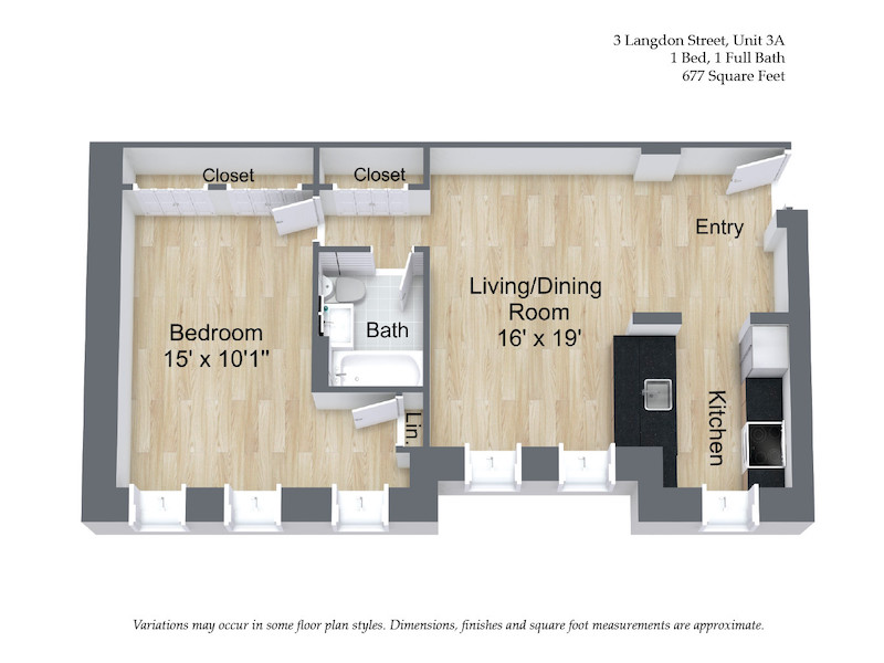 1 bed, 1 bath apartment for rent at 3 Langdon St Unit 3A, Neighborhood Nine — photo 21 of 22