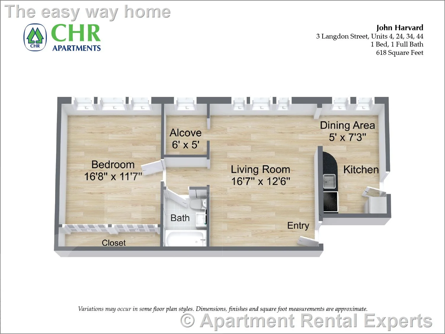 1 bed, 1 bath apartment for rent at 3 Langdon St Unit 4, Harvard Square — photo 7 of 9